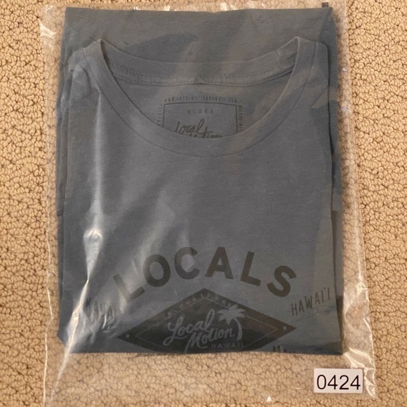 Local MOTION “Locals First” Hawaiian Islands Slate Blue Tee Shirt Men 2X… - Picture 6 of 6